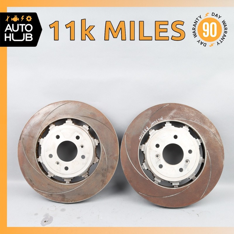 12-15 Aston Martin Rapide Front Brake Rotors Disc Left & Right Set OEM 11k