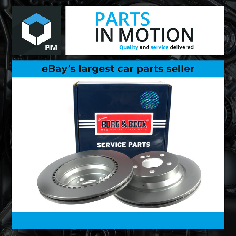 2x Brake Discs Pair Vented fits MERCEDES E270 S211 2.7D Rear 03 to 05 OM647.961