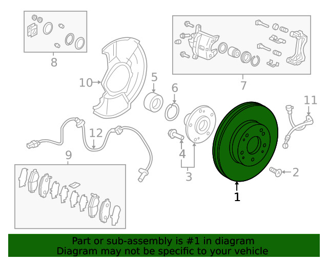 Genuine Honda Disc Brake Rotor 45251-TBA-A02 gallery