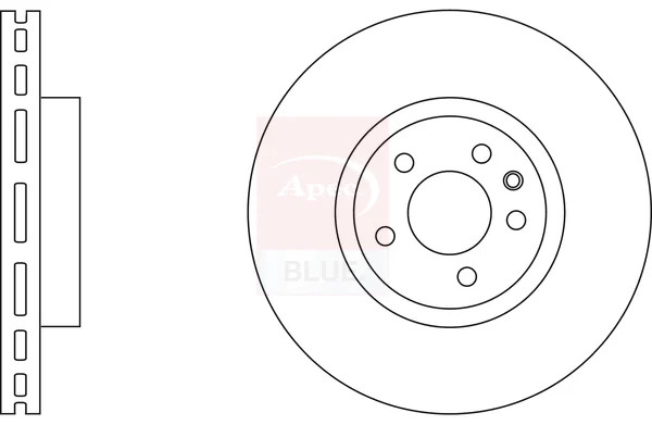 2x Brake Discs Pair Vented fits VAUXHALL CARLTON Mk3 2.6 Front 90 to 94 C26NE