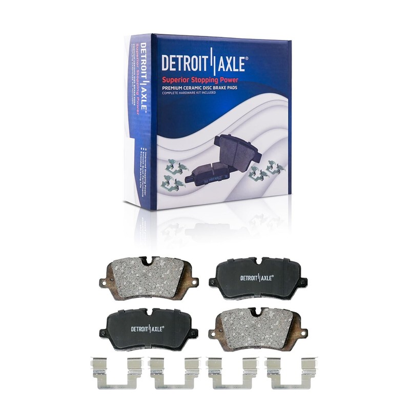 Rear Drilled Brake Rotors Brake Pads for Land Rover Discovery Range Rover Sport gallery