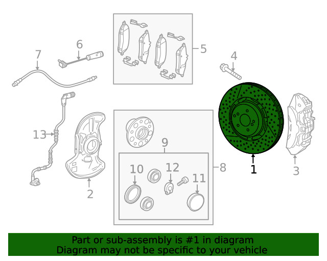 Genuine Mercedes-Benz Disc Brake Rotor 172-421-06-00-07 gallery