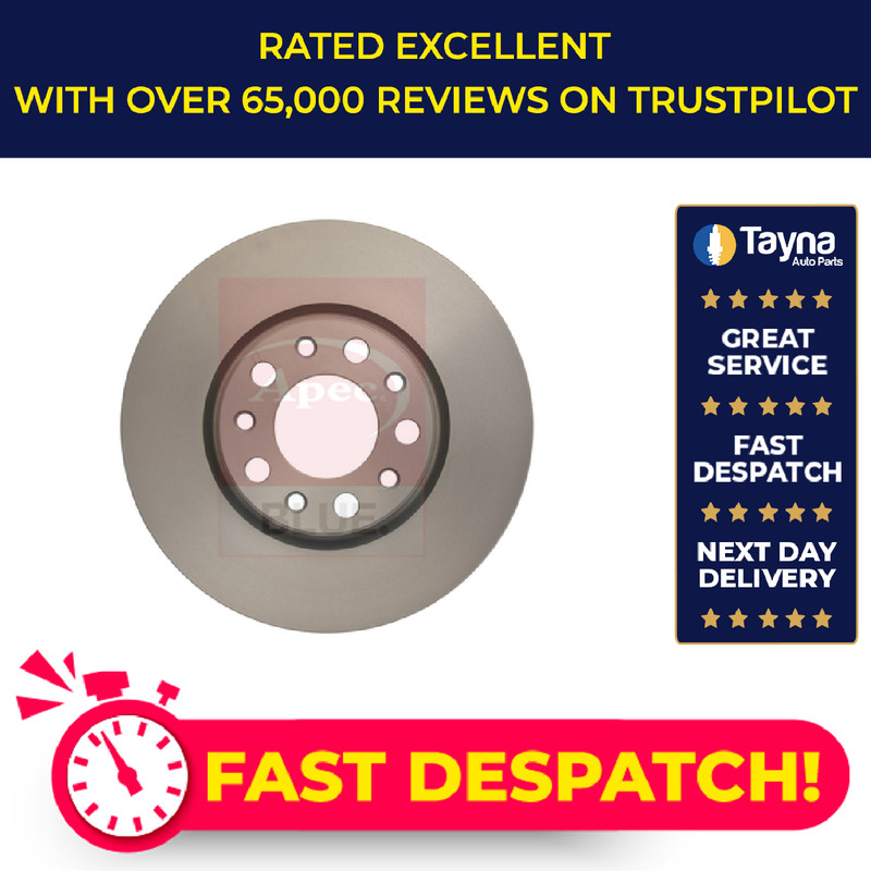 2x Brake Discs Pair Vented fits FIAT 500X 1.4 Front 2014 on 281mm Set 51806278