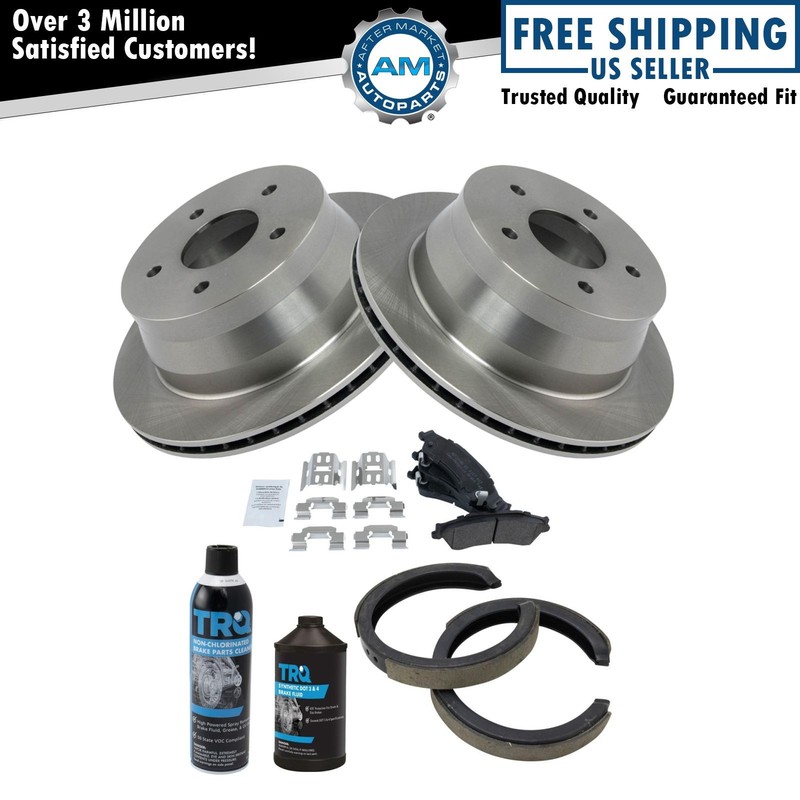 Rear Brake Pad & Rotor Kit Fits Chevrolet GMC Isuzu Oldsmobile