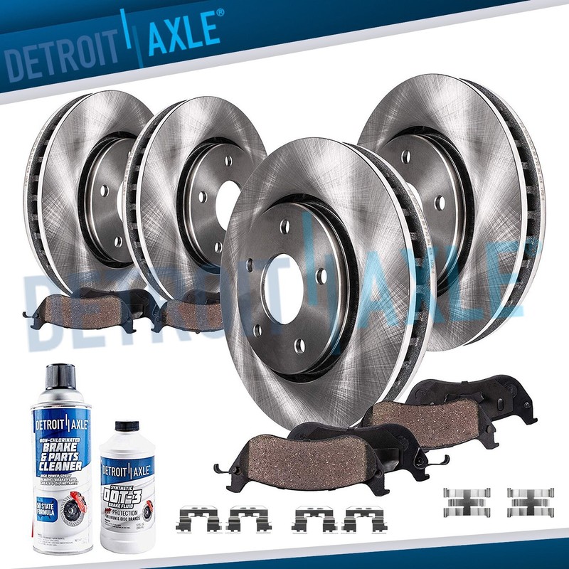 Front Rear Rotor Ceramic Brake Pads for 2005 2006 2007 2008 2009-2012 Acura RL
