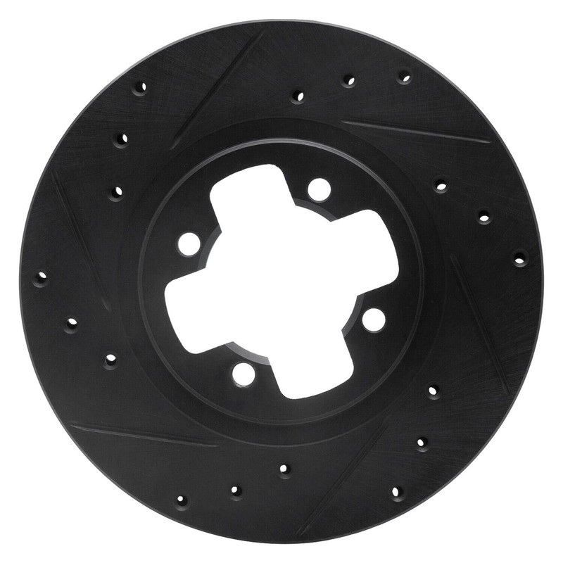 For Nissan Maxima 84 Brake Rotor eLINE Drilled & Slotted 1-Piece Front Driver