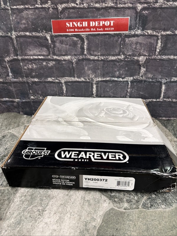 Carquest Wearever Rear Brake Rotor Fits 2004-11 Mazda RX-8 Model Number YH200372