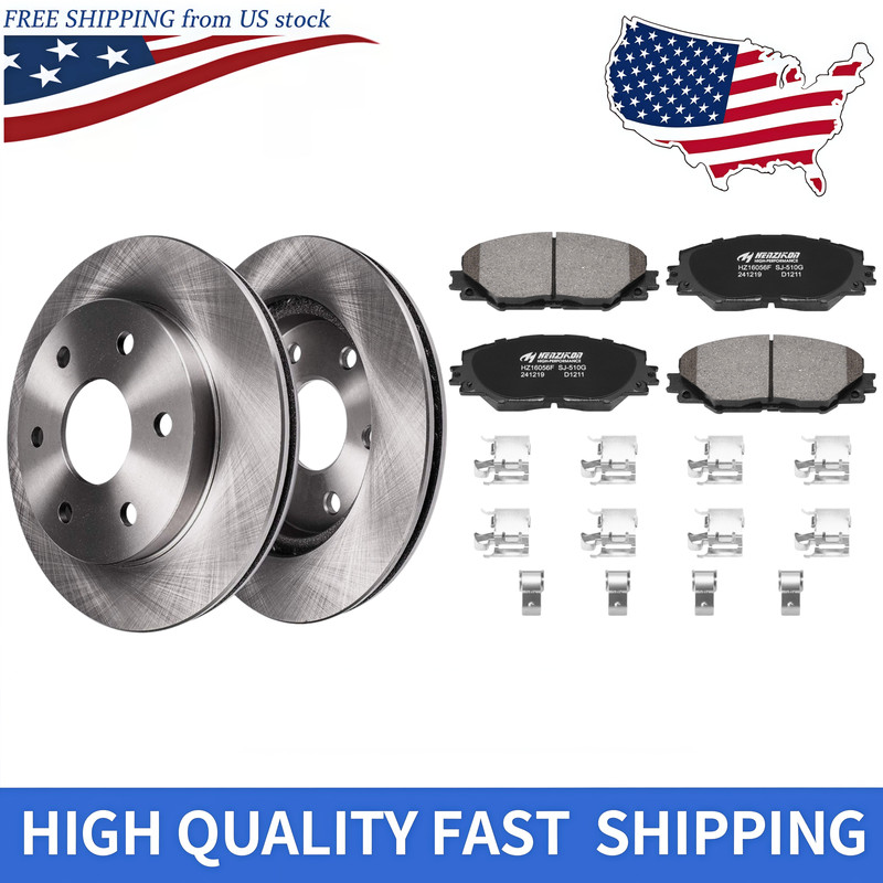 Front Disc Rotors Ceramic Brake Pads for Toyota Rav4 Corolla iM Mirai Matrix