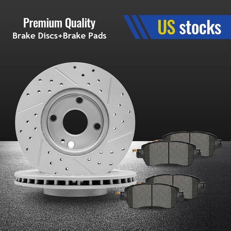Front Disc Brake Rotors + Ceramic Pads For Scion iA Toyota Yaris iA