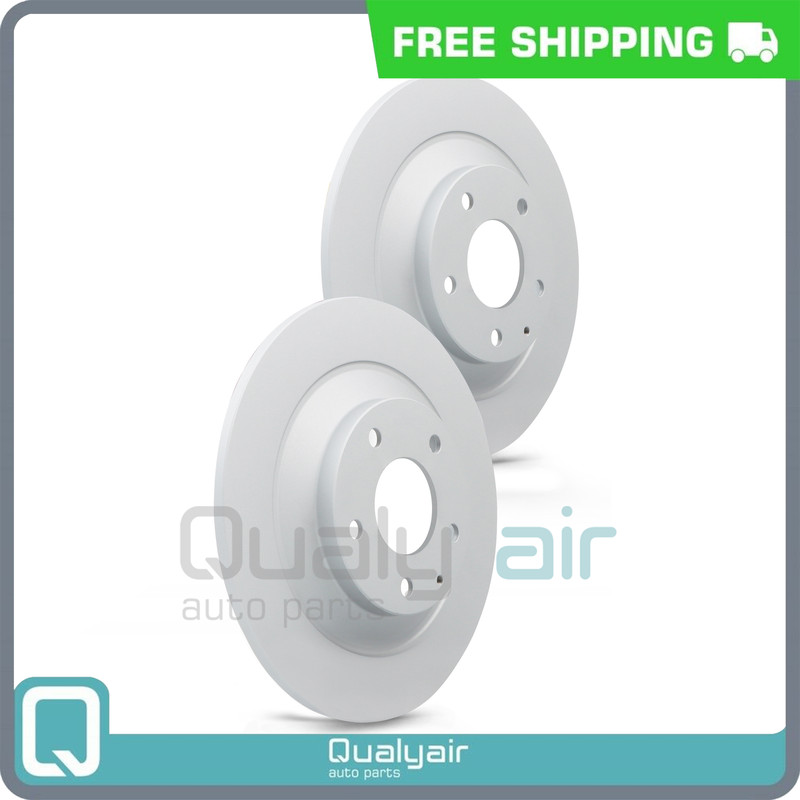 New 2PCS Rear Coated Solid Disc Brake Rotor Fits Mazda CX-5