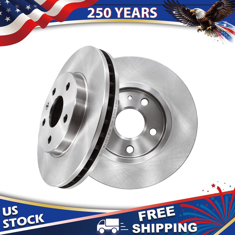 Front Disc Brake Rotors For BUICK LACROSSE 2012-2016 & REGAL 2011-2017