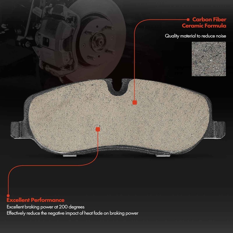6x Front Disc Brake Rotors & Ceramic Brake Pads for Land Rover Range Rover Sport gallery