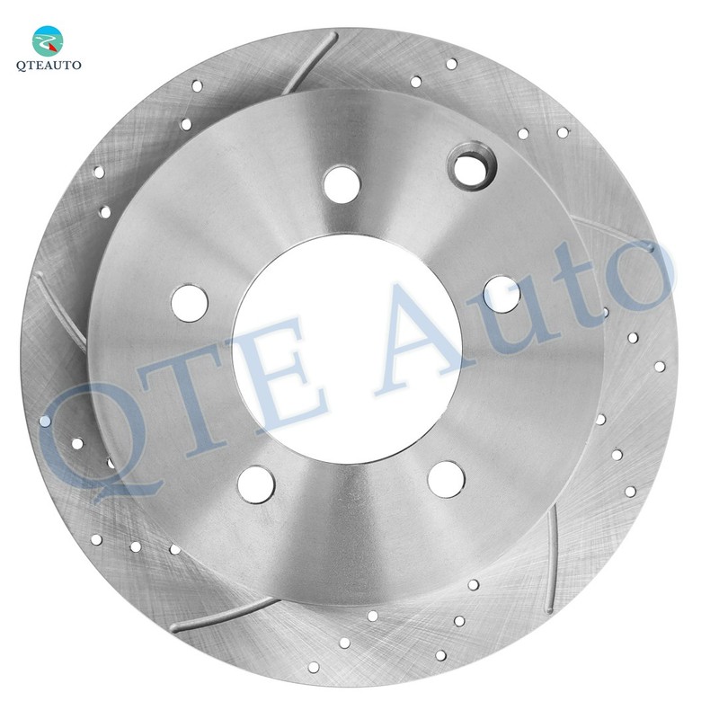 6 Rear 262 Drilled Brake Rotors-Ceramic Brake Pad To 2008-2011 Mitsubishi Lancer gallery