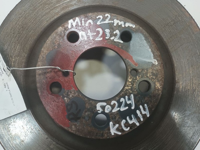 Front Rotor from 2009 Subaru Forester 12191149 gallery