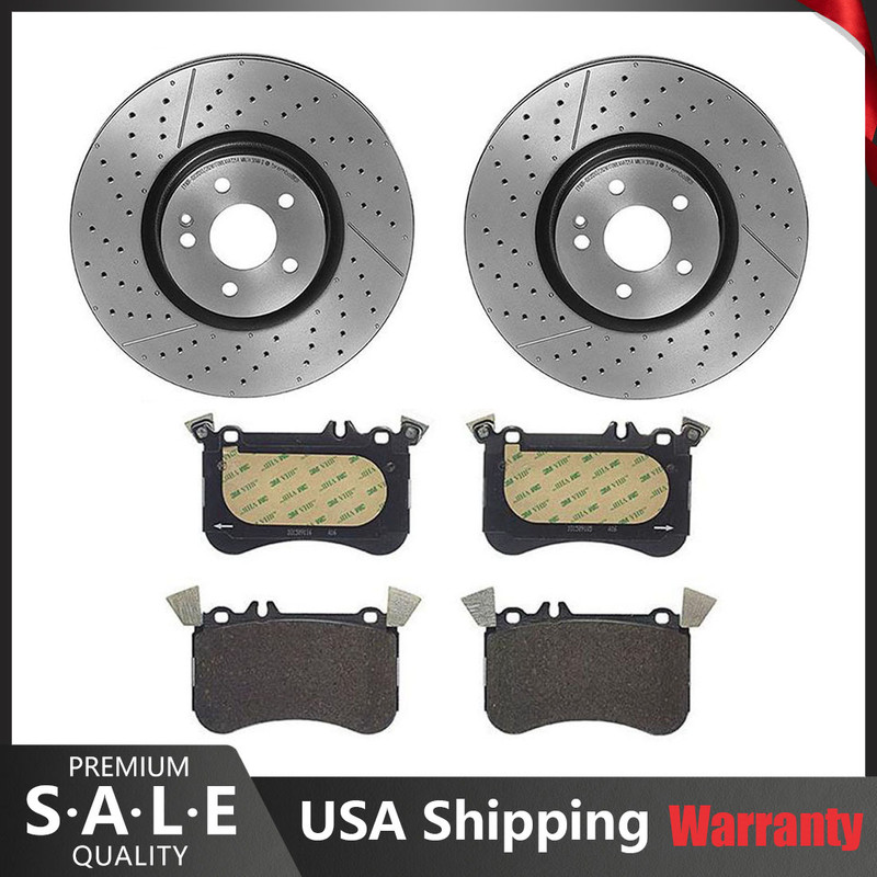 Front Brake Kit Rotors Pads & Sensors For Mercedes X156 C117 CLA45 AMG GLA45 AMG
