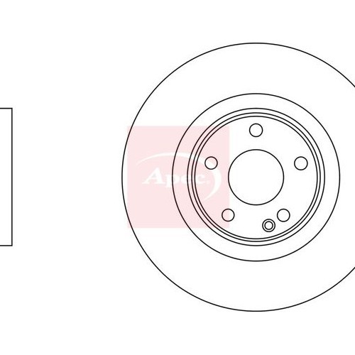 For MERCEDES CLA X117 2015 to 2019 BRAKE DISC (FRONT) (SINGLE) DSK3229