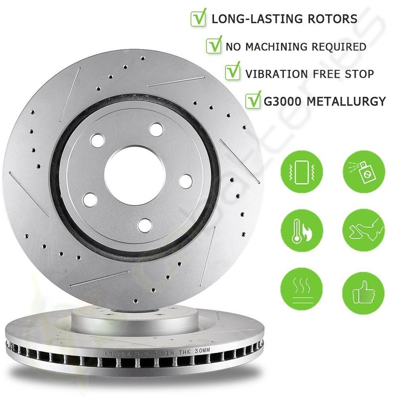 Front Brake Rotors And Ceramic Pads For Mini Cooper 2007-2015 gallery