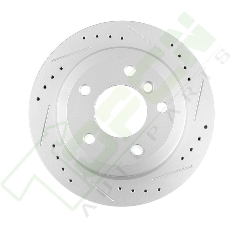 2X Rear Discs Brake Rotors For 2007 2008 -2011 BMW E90 328i Slotted & Drilled gallery