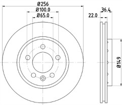 DRIVEMASTER REAR BRAKE DISCS X2 FIT AUDI A3 TT VW BORA GOLF SKODA OCTAVIA DMD022