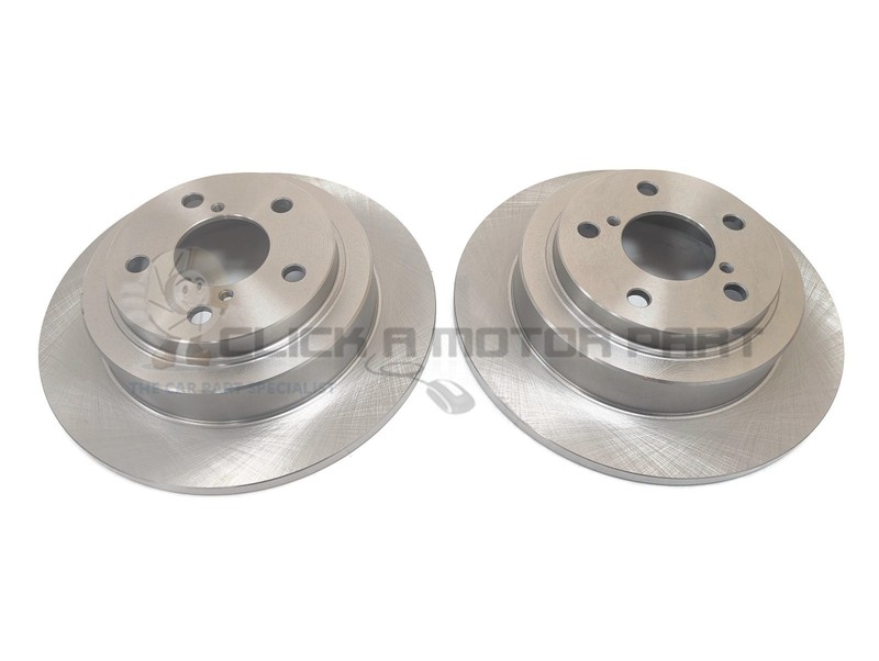 Rear 2 Brake Discs For Subaru Impreza 2.0 WRX Turbo 93-98 (Check Solid Type)