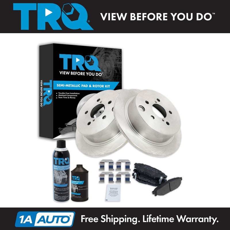 TRQ Rear Brake Pad & Rotor Kit Fits 2012-2019 Subaru