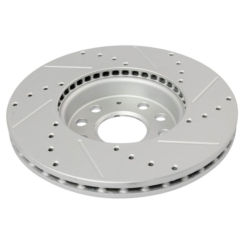 Posi Ceramic Brake Pad & Performance Drilled Slotted Coated Rotor Kit gallery
