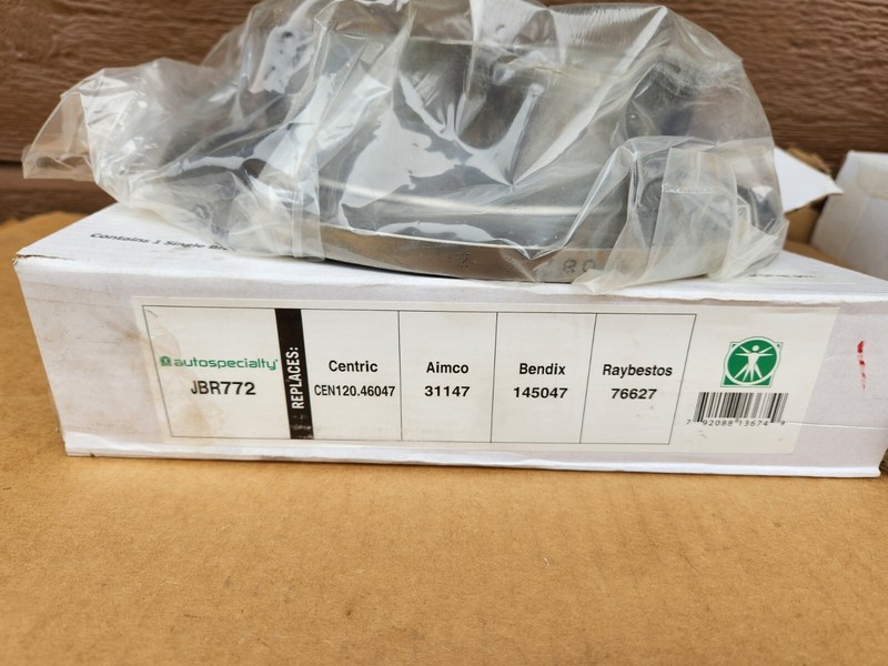 2 New Power Stop JBR772 Autospecialty OE Replacement Brake Rotor - Rear gallery