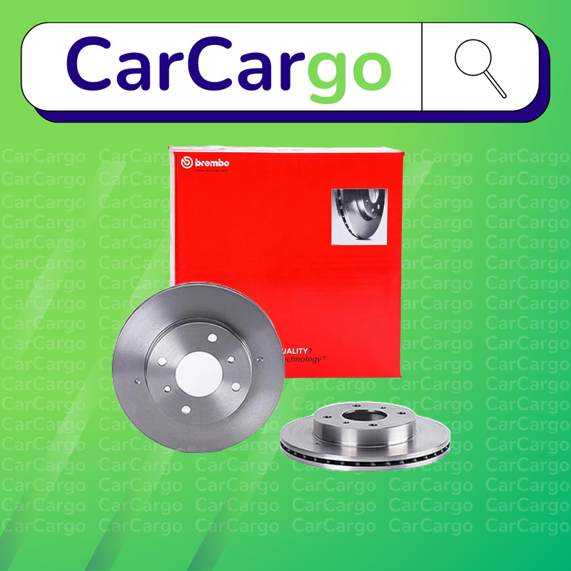 Brembo Vented Front Brake Discs Pair For Nissan 200SX 1.8 1988-1994 257 mm