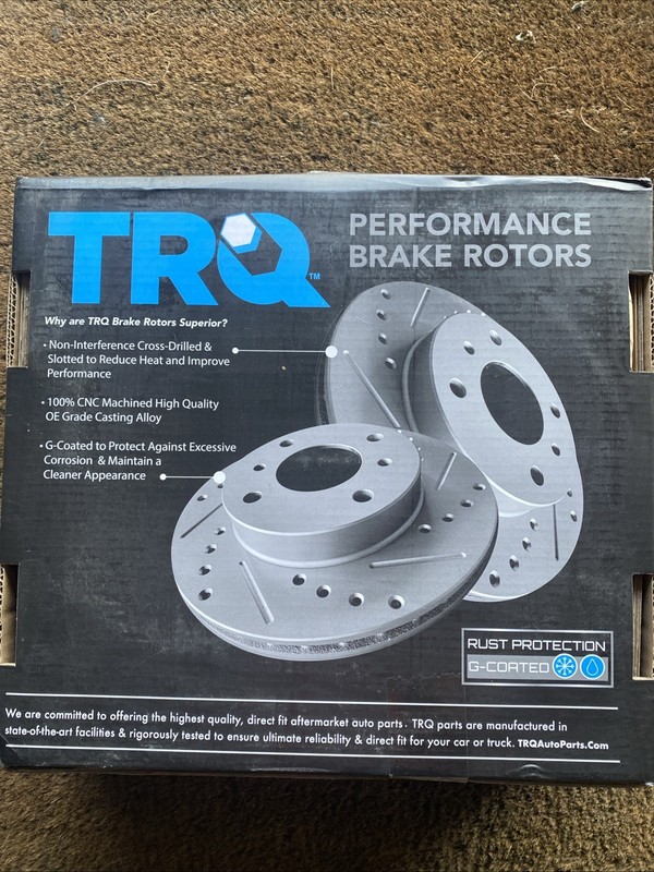 TRQ BRA74892 Disc Brake Rotors For Mazda 3 2004-2013 Rear gallery