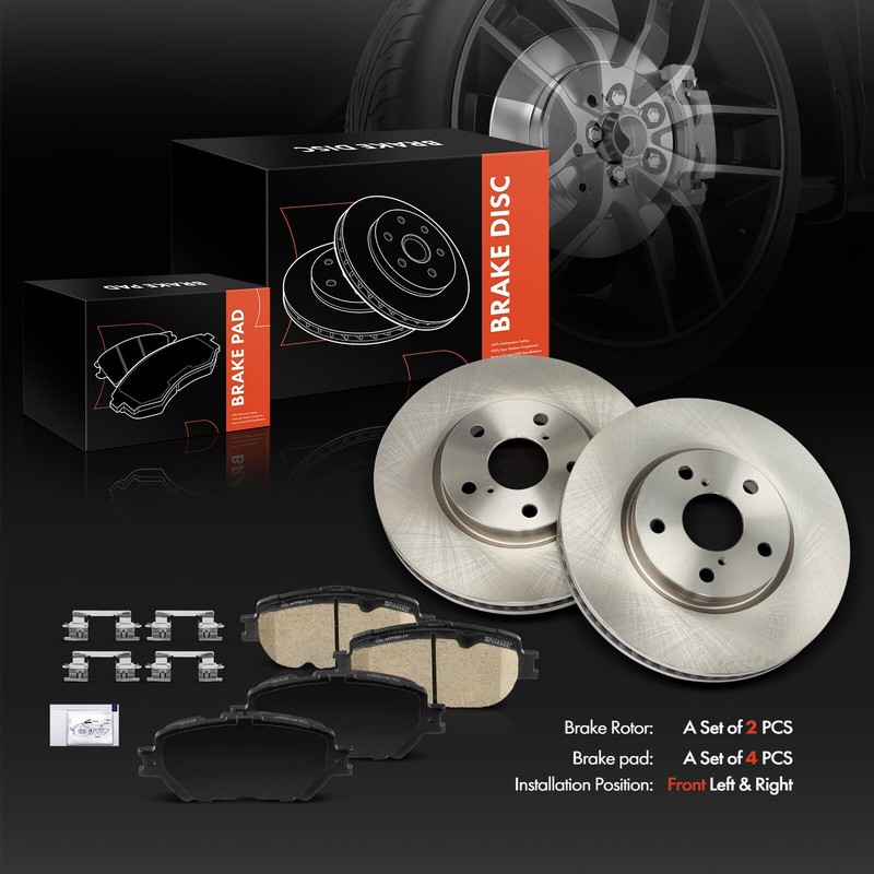 6x Front Brake Disc Rotor & Ceramic Brake Pad for Lexus GS300 2006 IS250 09-15 gallery