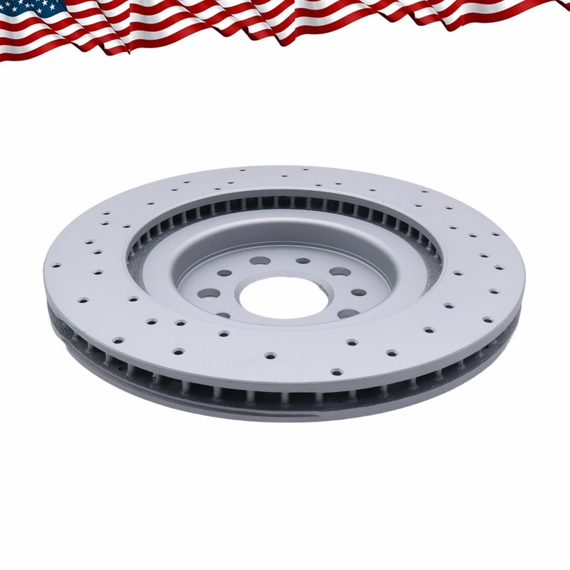 2X Rear Drilled Vent Rotors 670035019 For Maserati Ghibli Quattroporte 17-21 gallery