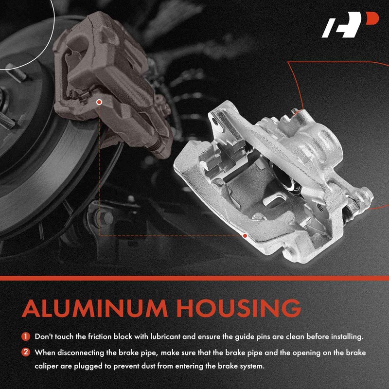 A-Premium 8x Rear Disc Brake Rotor & Pad + Caliper for Subaru Forester Impreza gallery