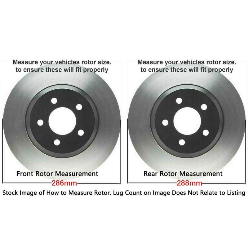 Front & Rear DRILLED Rotors + Ceramic Brake Pads for 2001-2006 Volvo S60 XC70 gallery