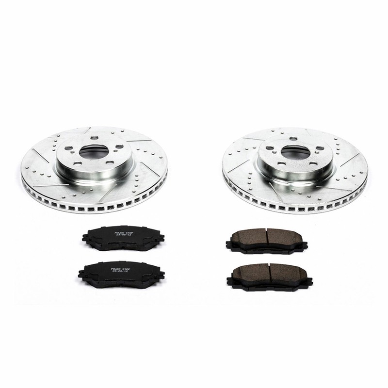 Power Stop K4669 1-Click Z23 Evolution Sport Brake Kit for 09-19 Toyota Corolla gallery