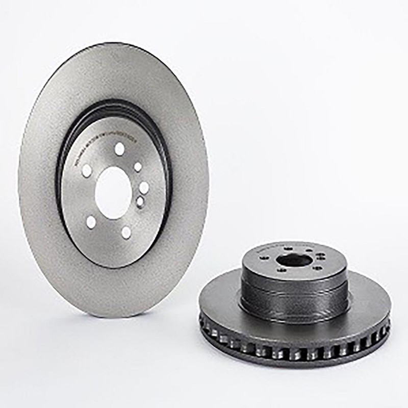 Fits 2002-2004 Mini Cooper Front + Rear Coated Brake Rotors - Brembo Premium OE gallery
