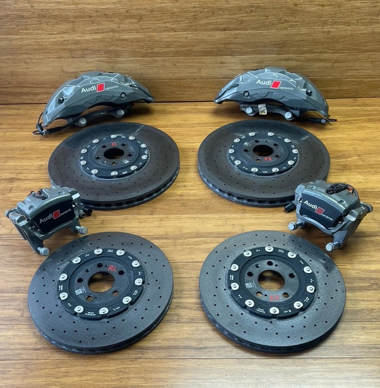 2021-2025 Audi RS7 4K8 4.0L AWD Carbon Ceramic Brake Caliper & Rotor Set 21k OEM