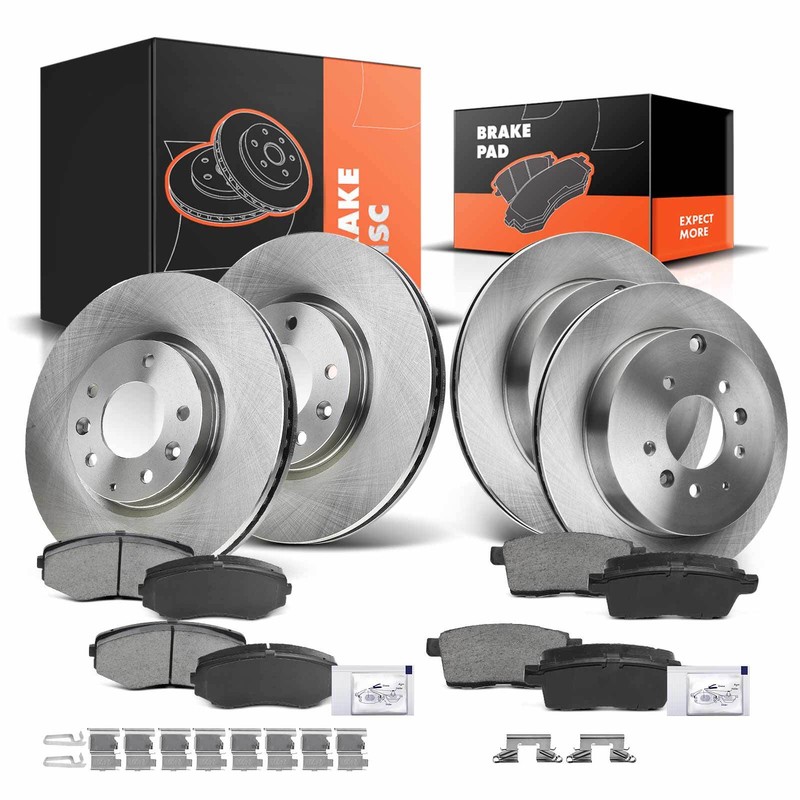 Front & Rear Disc Rotor & Ceramic Brake Pad for Mazda CX-7 2007-2012 2.3L 2.5L