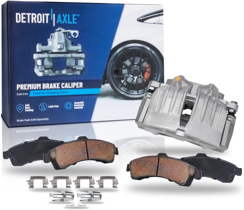 Front Brake Pads Calipers for 2002 2003 2004 2005 Chevrolet Trailblazer