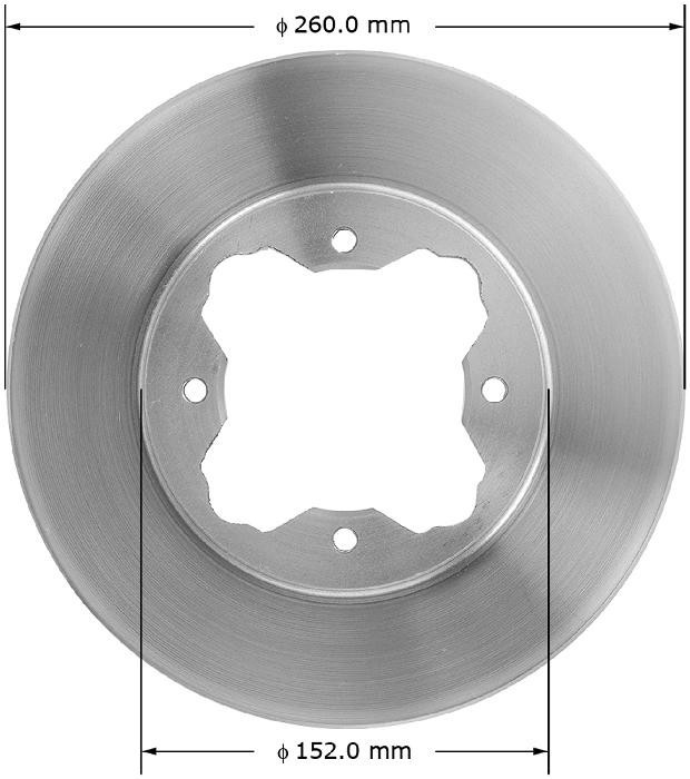 Bendix Friction Front Disc Brake Rotor for CL, Accord (PRT1586)
