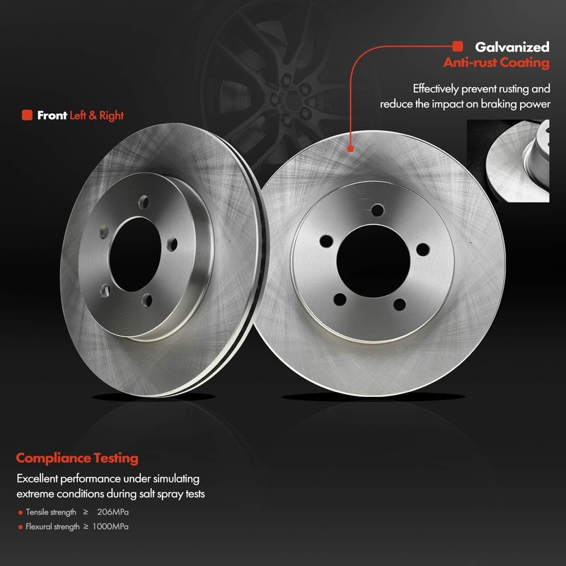 Front Disc Brake Rotors & Ceramic Brake Pads Calipers for Ford Explorer 02-05 gallery