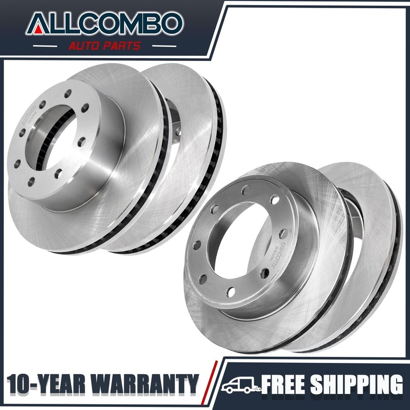 13.03″ Front and 12.83″ Rear Brake Rotor Kit for Ford F-250 F-350 Super Duty 4WD