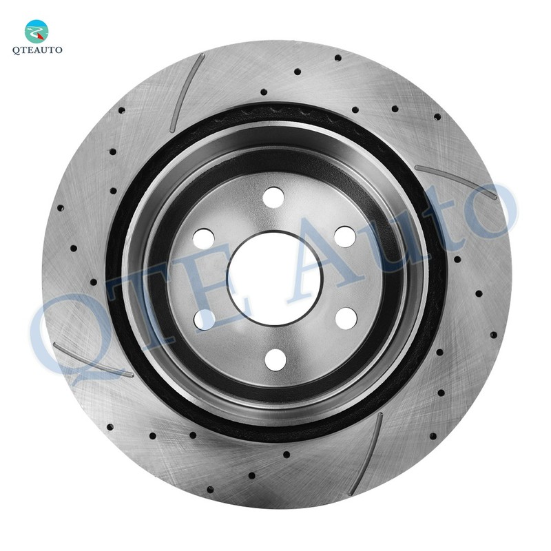 Rear 330mm Drilled Slotted Brake Disc Rotors For 2000-2006 GMC Yukon gallery