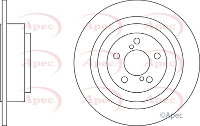 1x Brake Disc Rear SJR Fits Subaru Legacy 1998-2003 2.0 2.5 3.0 26700AE061 gallery