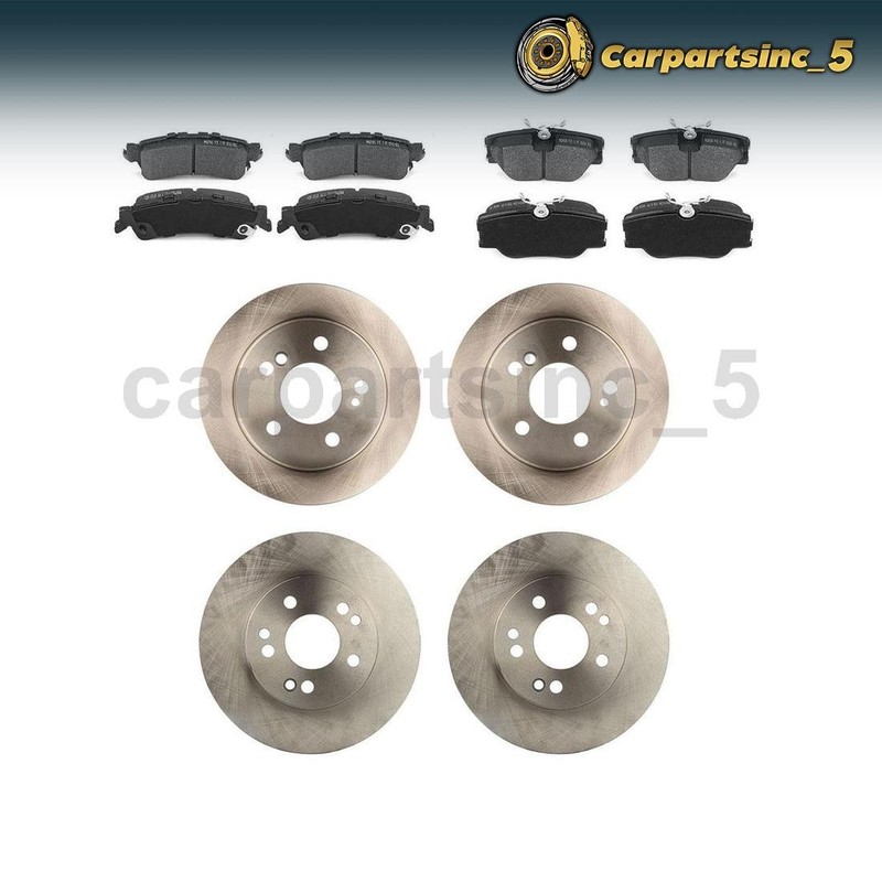 Brake Pad Brake Rotor Front Rear Fits Mercedes-Benz 190E Mercedes-Benz 260E