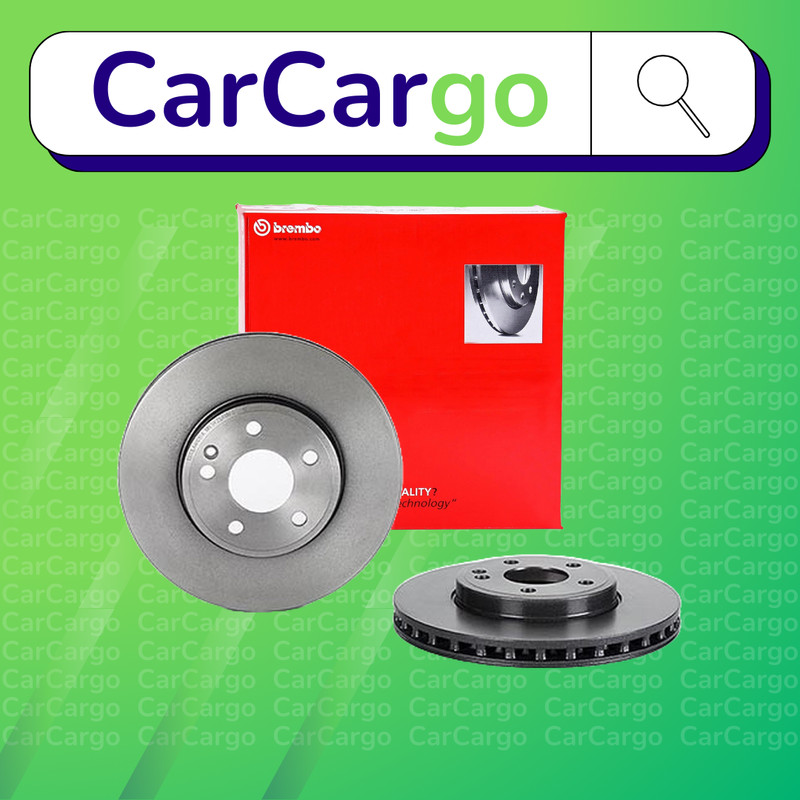 Brembo Vented Front Brake Discs Pair Mercedes B-Class B 180 CDI 2011-2014 295 mm
