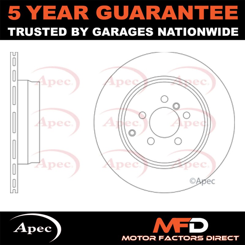 Fits Land Rover Range 2009-2012 4.4 D 4.9 Apec Rear 1x Brake Disc LR011891