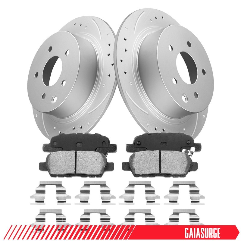 Rear Disc Rotors + Brake Pads for 2007-2009 Nissan Altima 2007-2012 Sentra