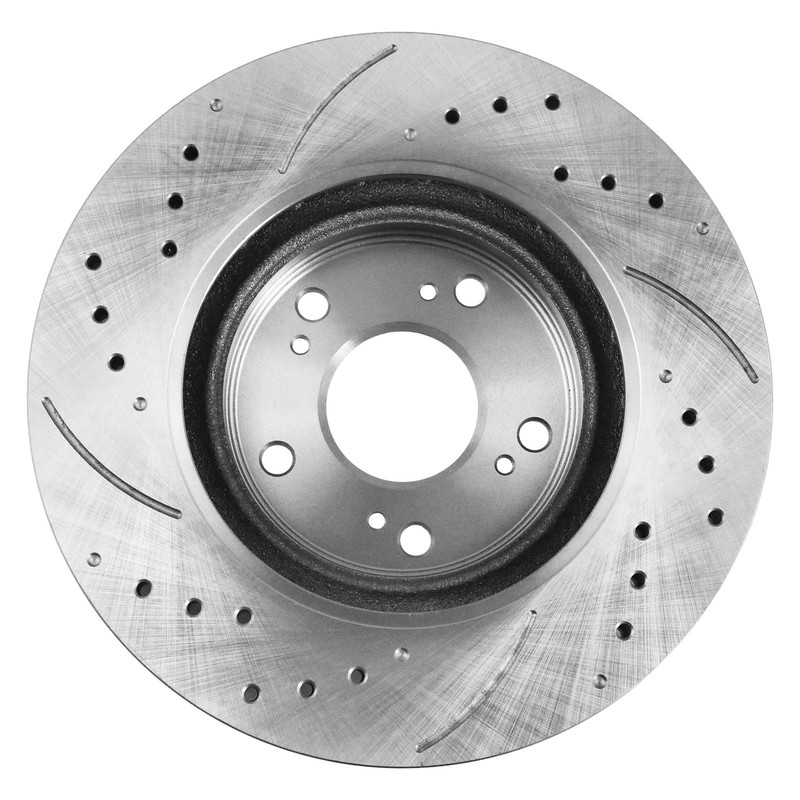 Front Drilled Slotted Ceramic Brake Pads Rotors For 2003-2008 Honda Pilot 3.5L gallery