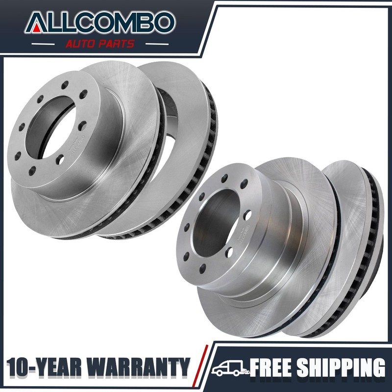 13.90″ Front and 13.86″ Rear Brake Rotors Kit for Dodge Ram 1500 2500 3500