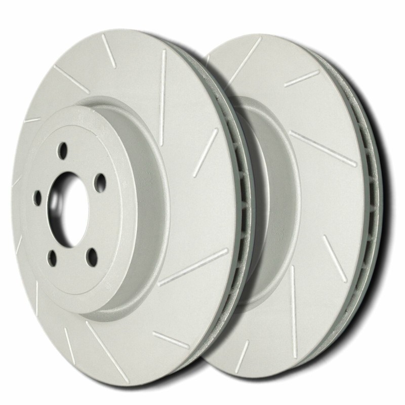 SP Performance T19-304 Slotted Brake Rotors ZRC Coating L/R Pr Rear